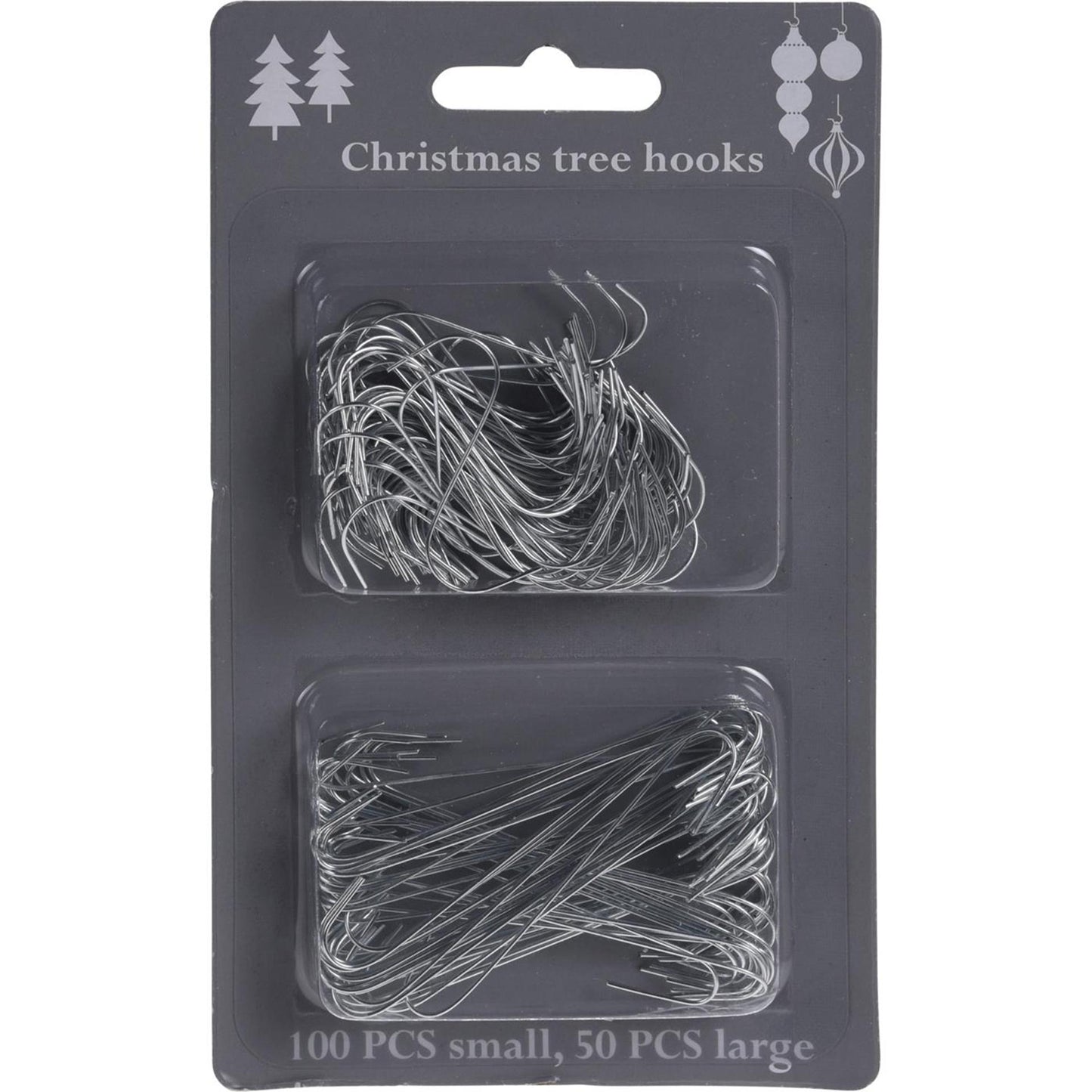 Crochets pour sapin de Noël 150pcs boîte de 24 sets