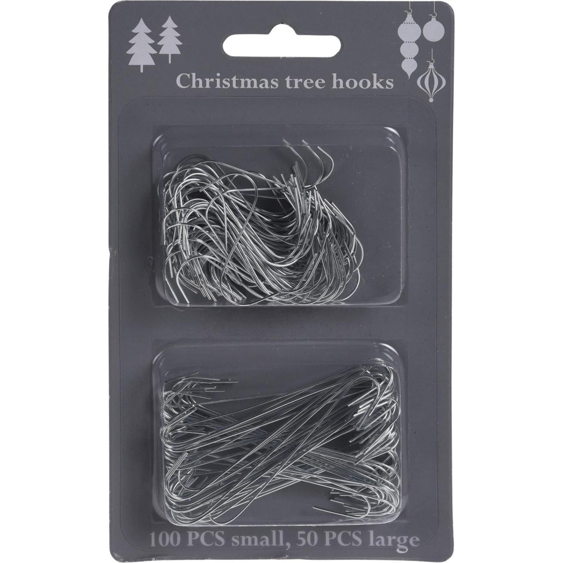 Crochets pour sapin de Noël 150pcs boîte de 24 sets