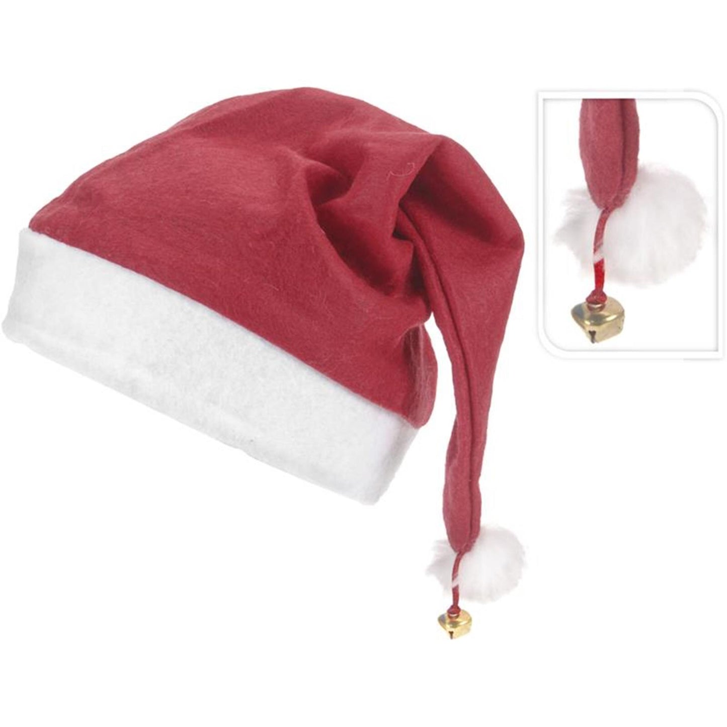 Chapeau de père Noël avec cloche