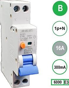 Disjoncteur différentiel 16a b kar 300ma 2p sep - 4518095