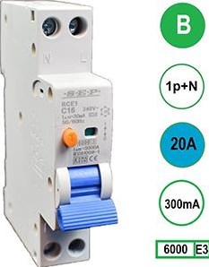 Disjoncteur différentiel 20a b chariot 300ma 2p sep - 4518104