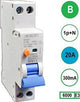 Disjoncteur différentiel 20a b chariot 300ma 2p sep - 4518104