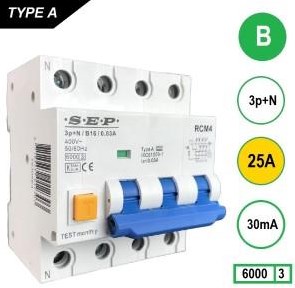 Disjoncteur différentiel 25a b kar 30ma 4p sep - 4518135