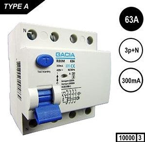 Disjoncteur différentiel 63a 300ma 4p gacia - 4517793