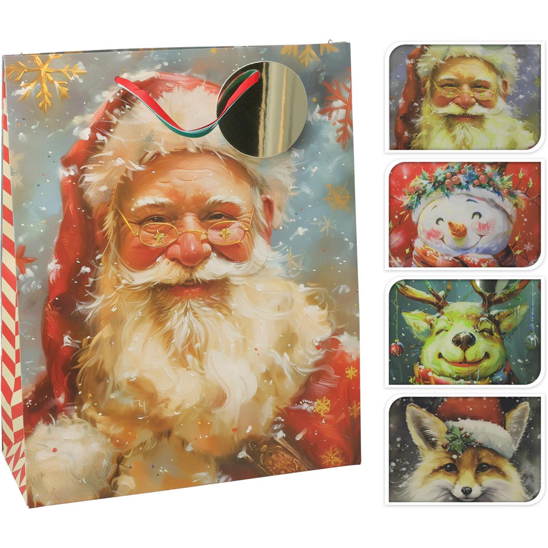 Sac cadeau de style maison Noël l