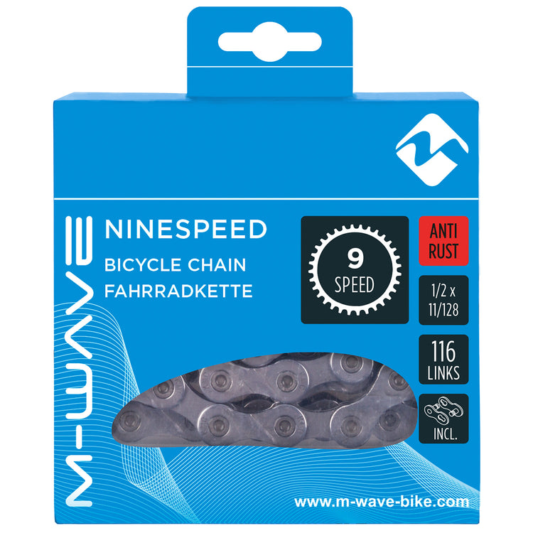 Collier M-Wave M-Wave (KMC) 9-SPEED 11 128 116 SCHAKELS ANTI ROEST IN BOX