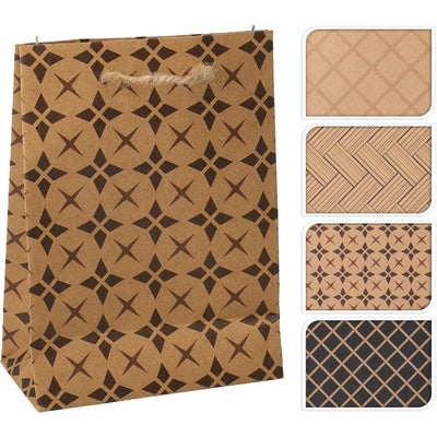 Sac cadeau déco maison kraft xs