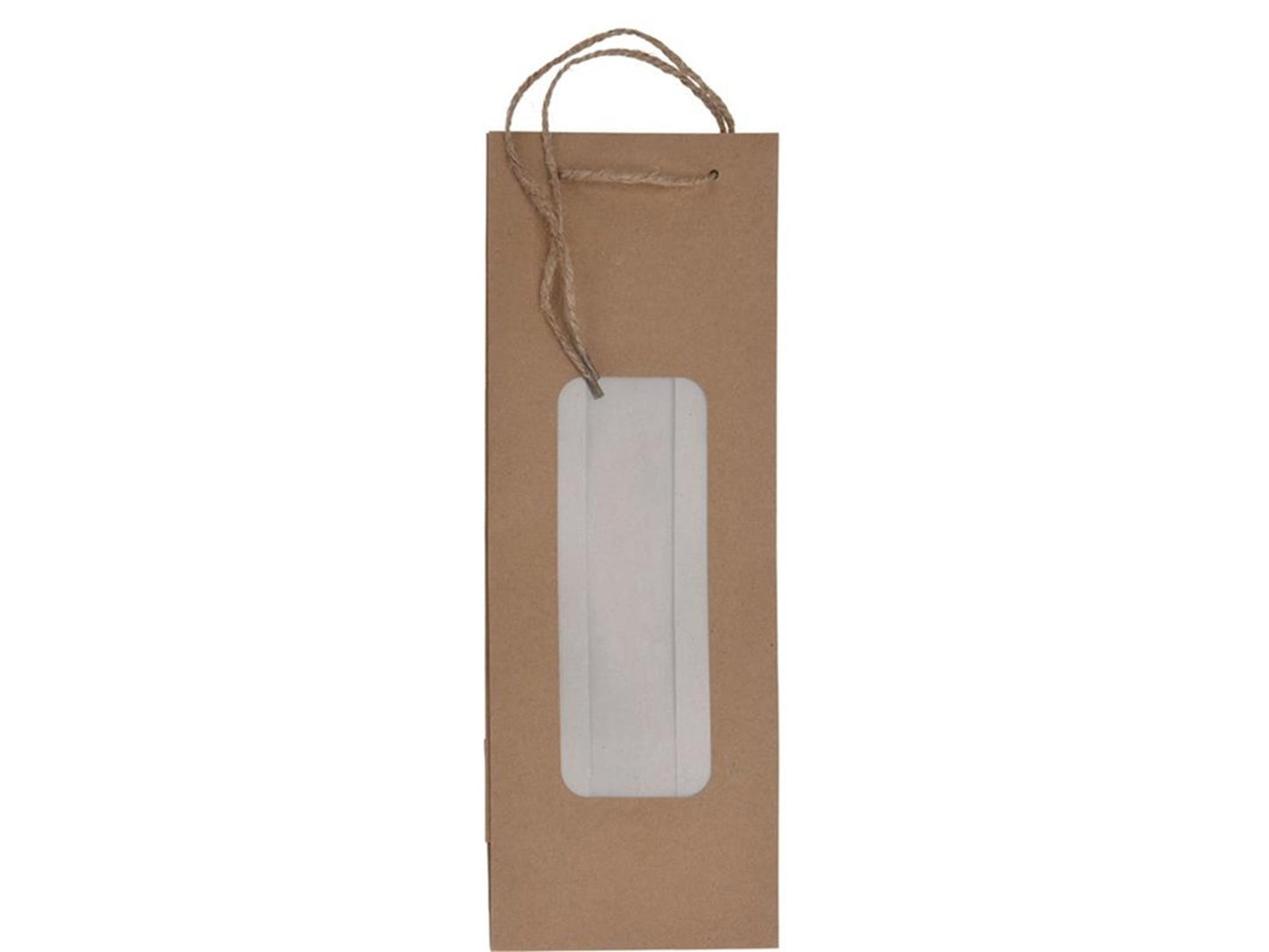 Sac pour bouteille de vin avec fenêtre