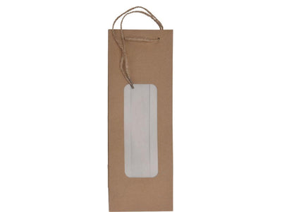 Sac pour bouteille de vin avec fenêtre