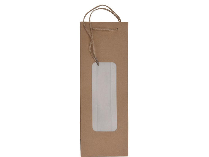 Sac pour bouteille de vin avec fenêtre