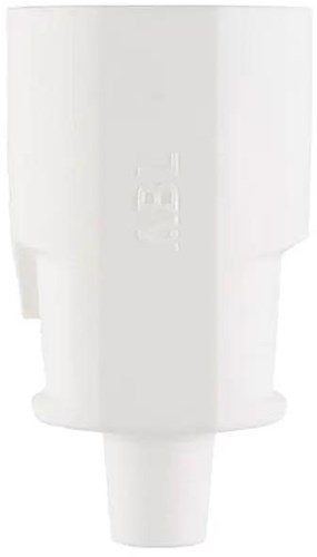 Prise femelle de terre Abl avec passe-fil blanc - 6141214