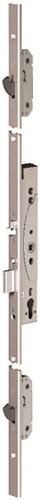 Serrure multipoint anti-panique de sécurité Abloy el466 | poignée simple face contrôlée | autobloquant | skg*** | dm35mm | pc92mm | plaque frontale en acier inoxydable 24x2000mm en forme de U | 12 24 V CC | docteur 1+2+3+4 - 10037688