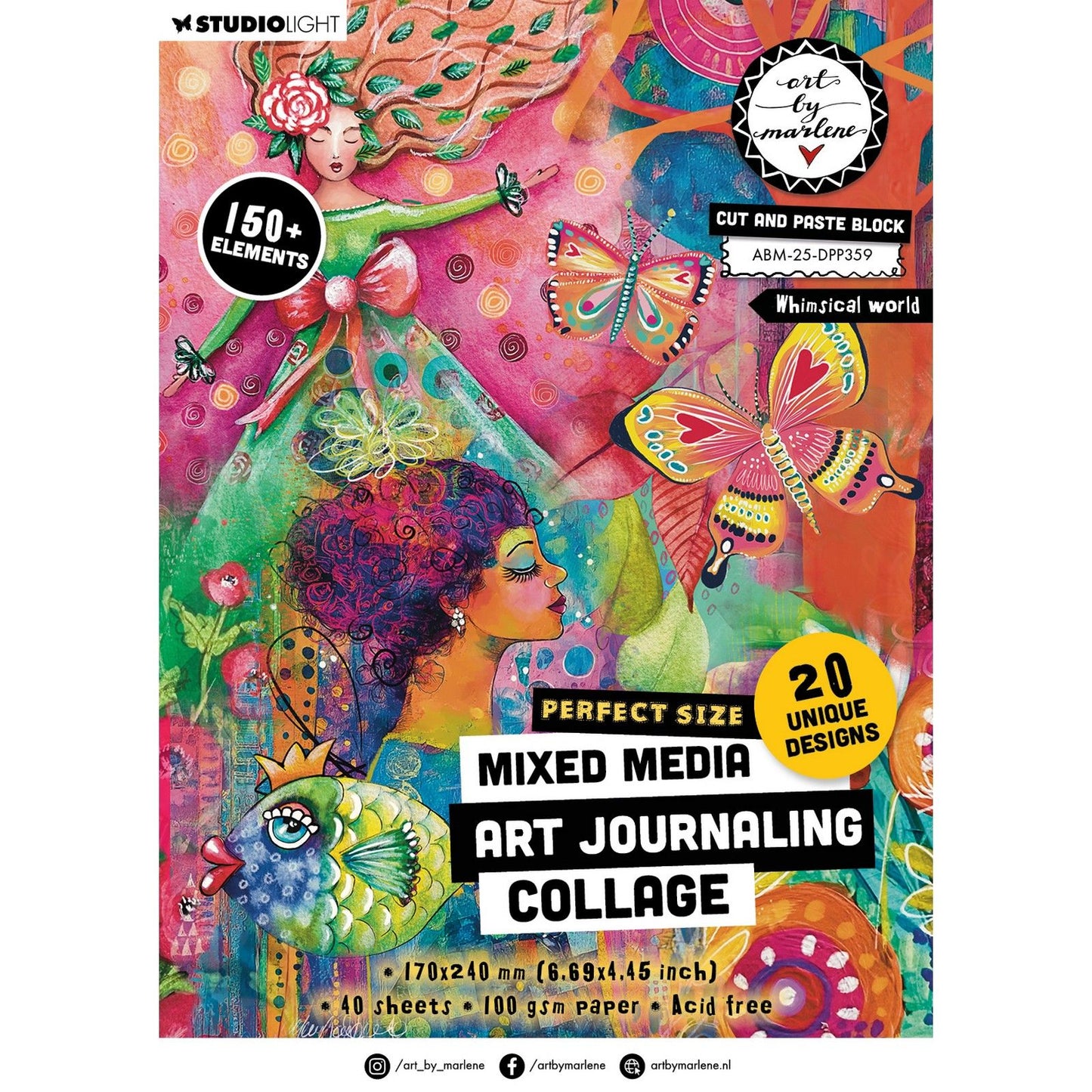 Studio Light • art par Marlene couper et coller le livre Whymsical World