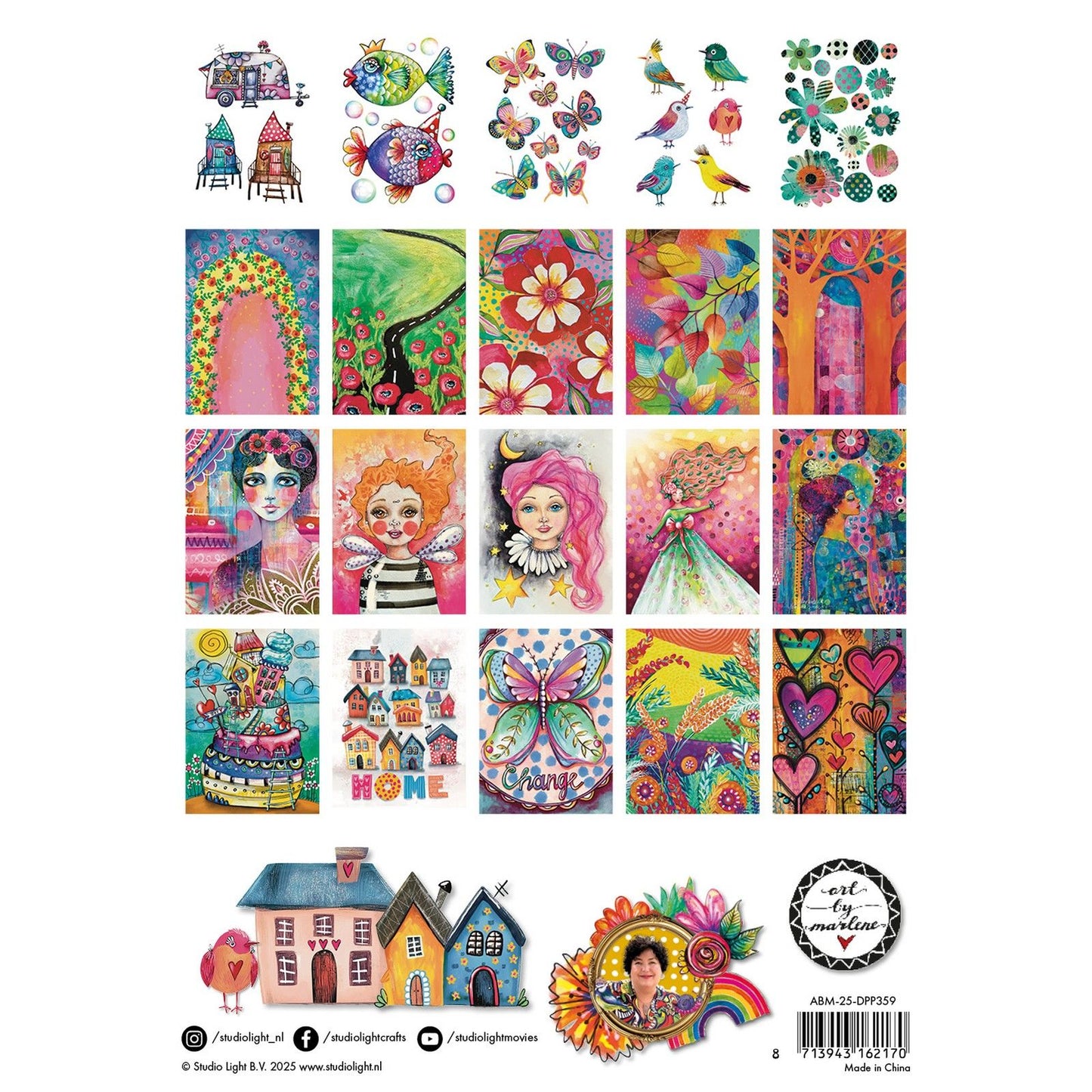 Studio Light • art par Marlene couper et coller le livre Whymsical World