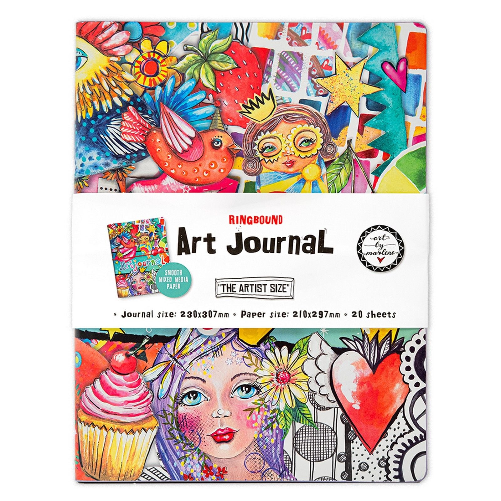 Studio Light • art by Marlene art journal format artiste, 20 feuilles
