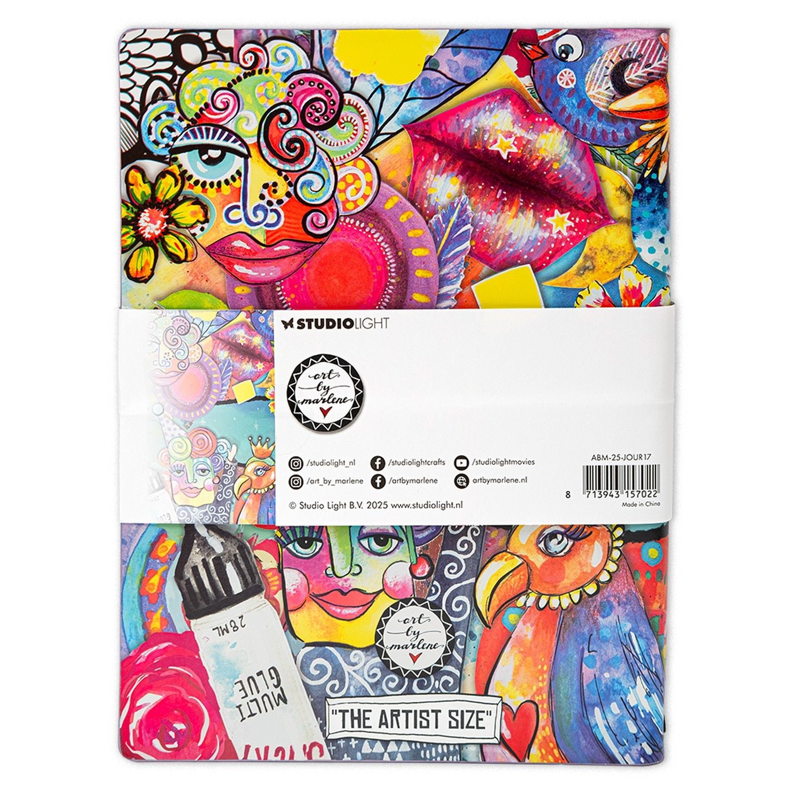 Studio Light • art by Marlene art journal format artiste, 20 feuilles