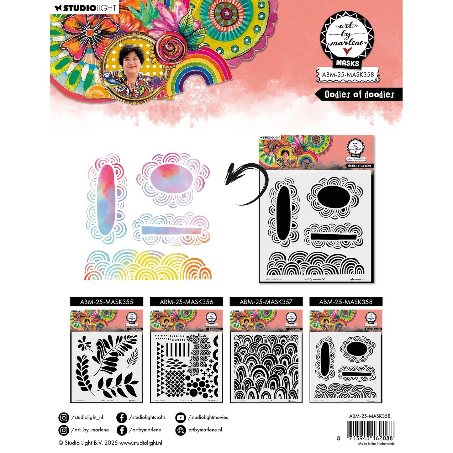 Lumière de studio • art par Marlene Mask Doodles of Doodles