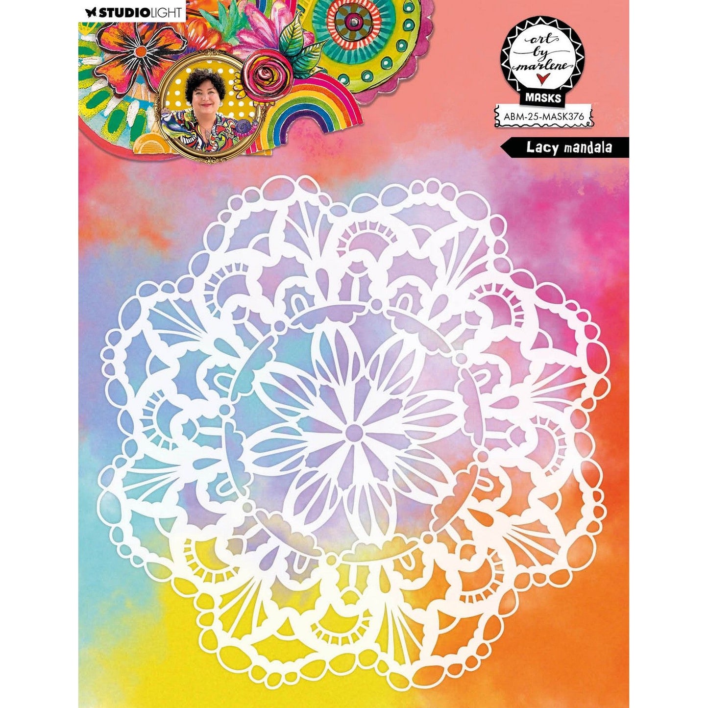 Lumière de studio • art par Marlene masque dentelle mandala