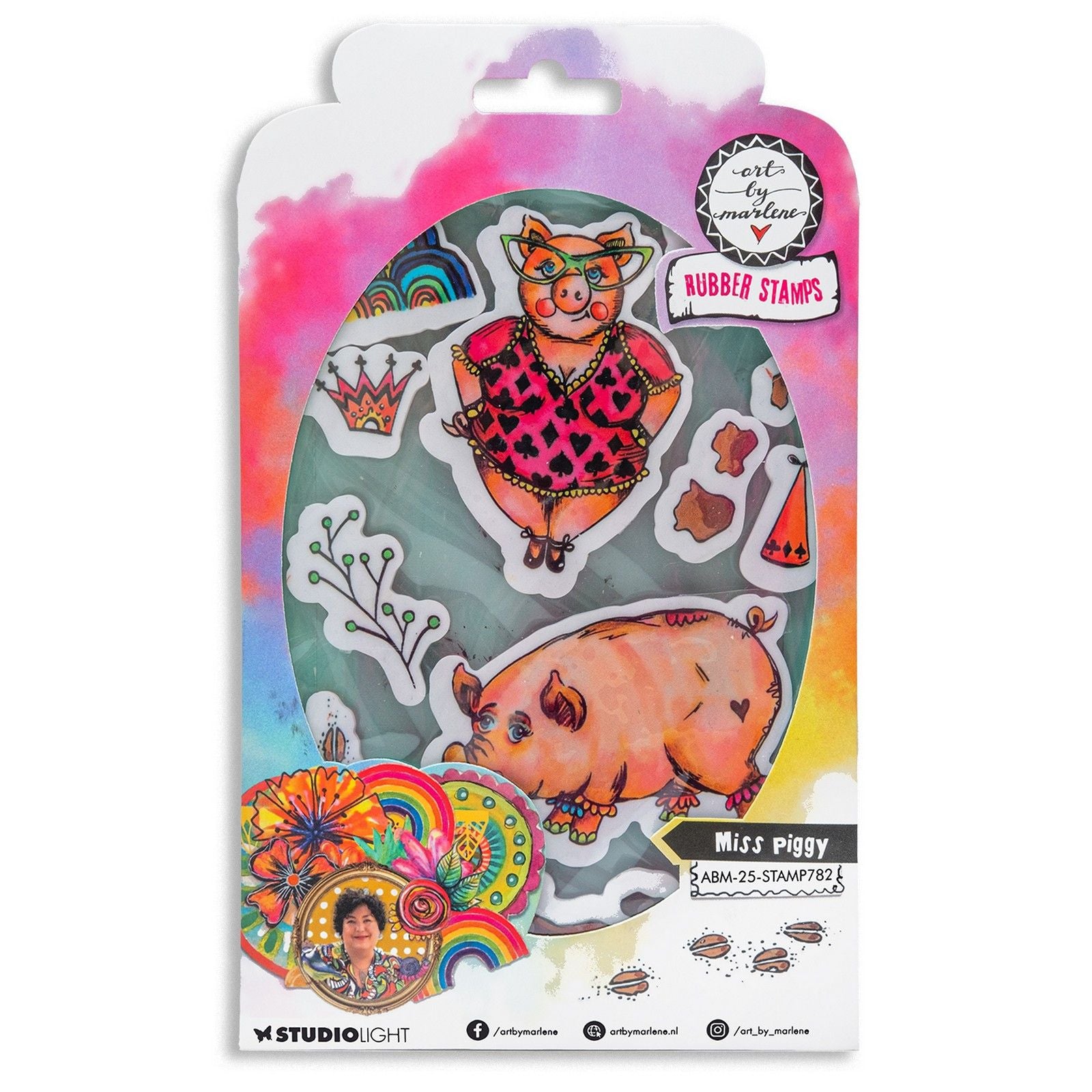 Studio Light • art par Marlene tampon en caoutchouc étirable Miss Piggy
