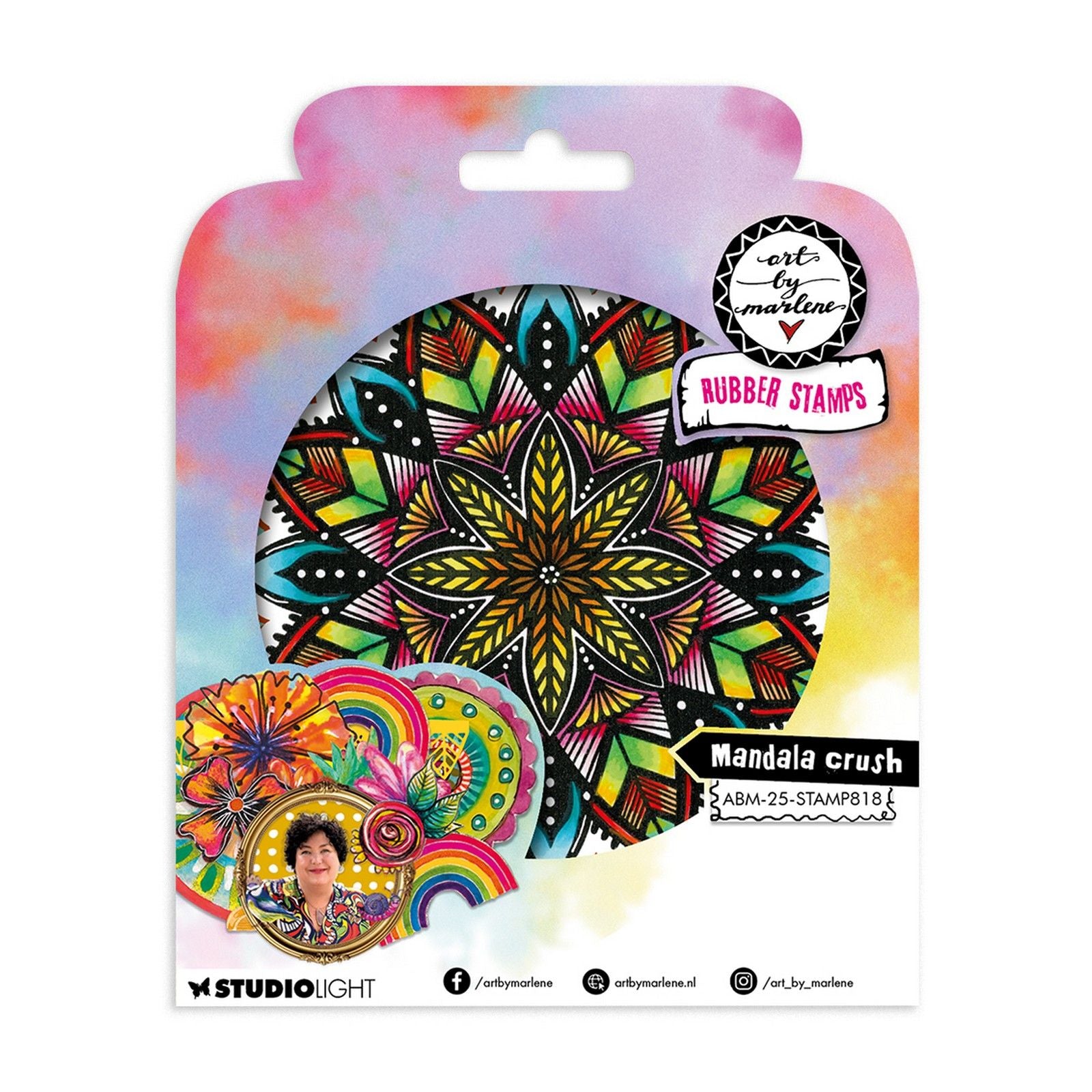 Studio Light • art par Marlene tampon en caoutchouc accrocheur mandala béguin