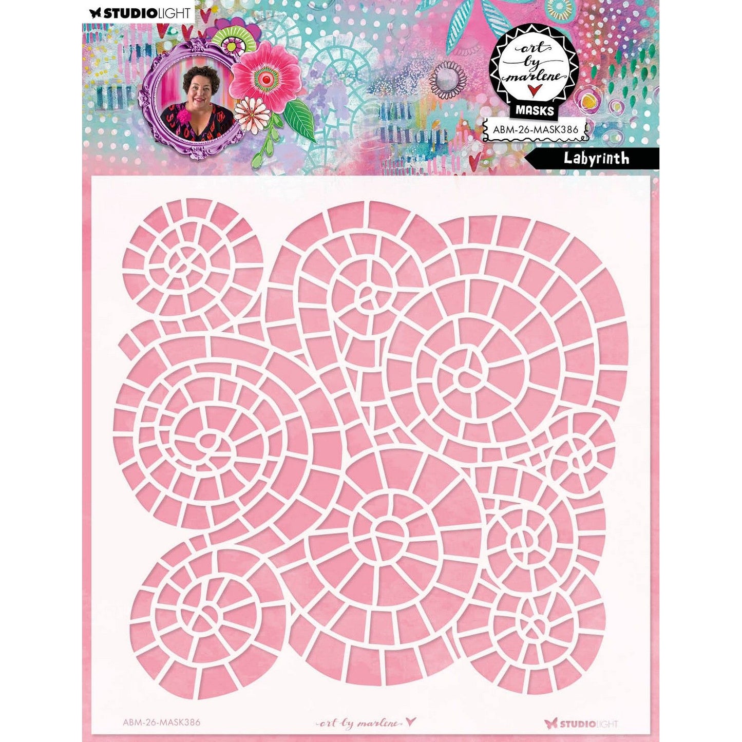 Lumière de studio • art de Marlene masque labyrinthe