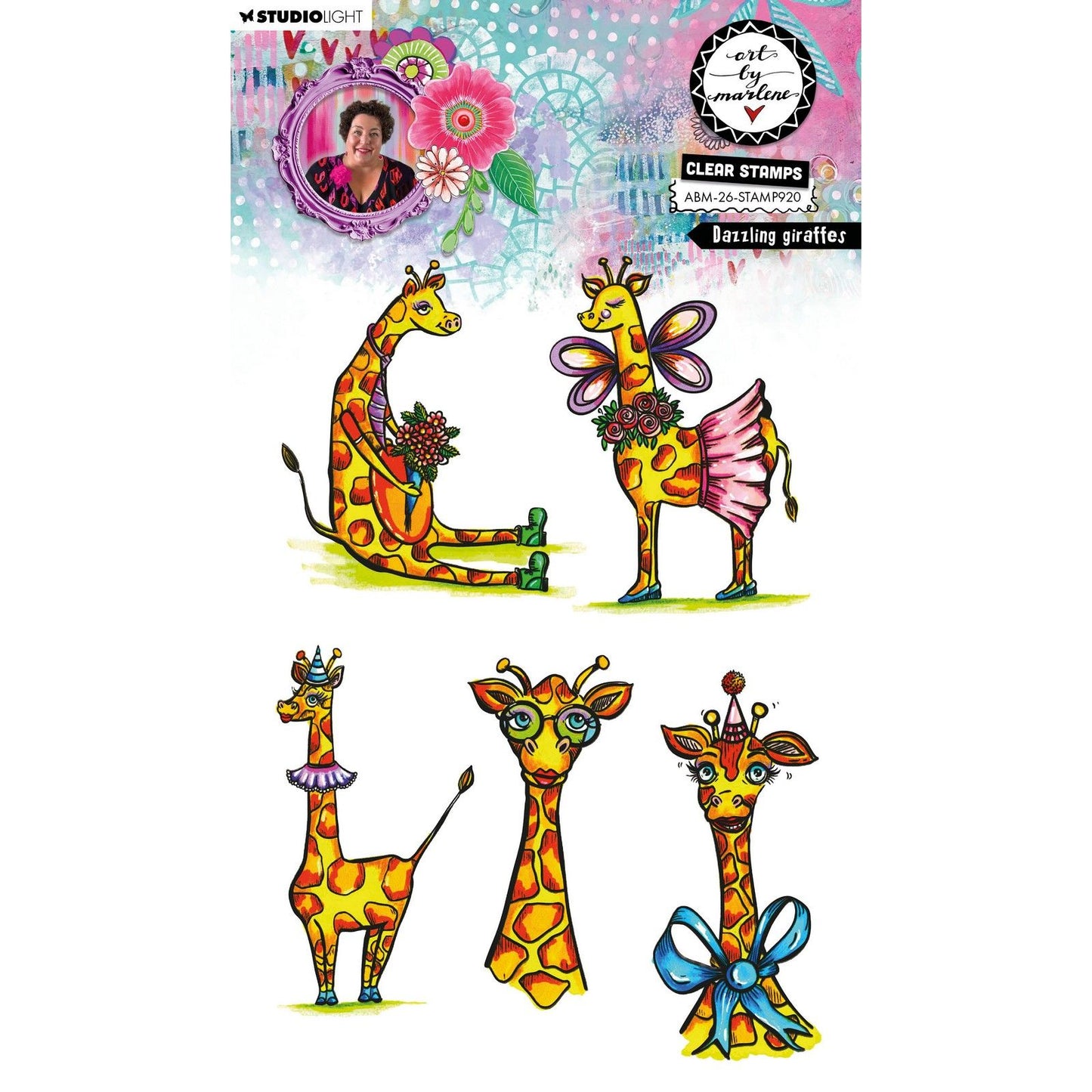 Studio Light • art par Marlene tampon transparent girafes éblouissantes