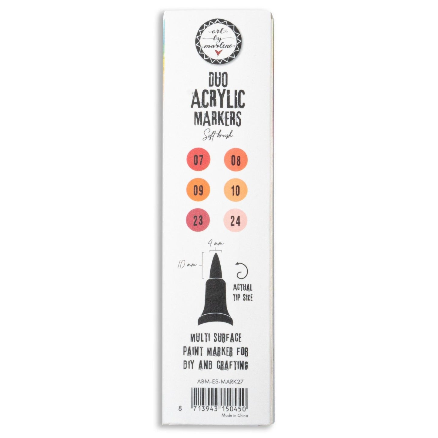 Studio Light • Essentials Duo marqueurs acryliques rouges