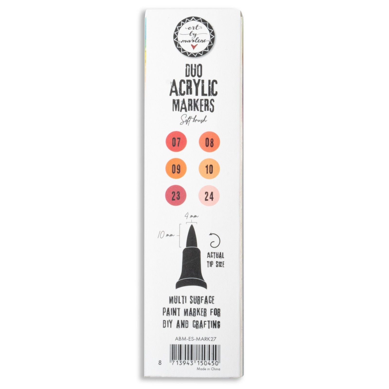 Studio Light • Essentials Duo marqueurs acryliques rouges