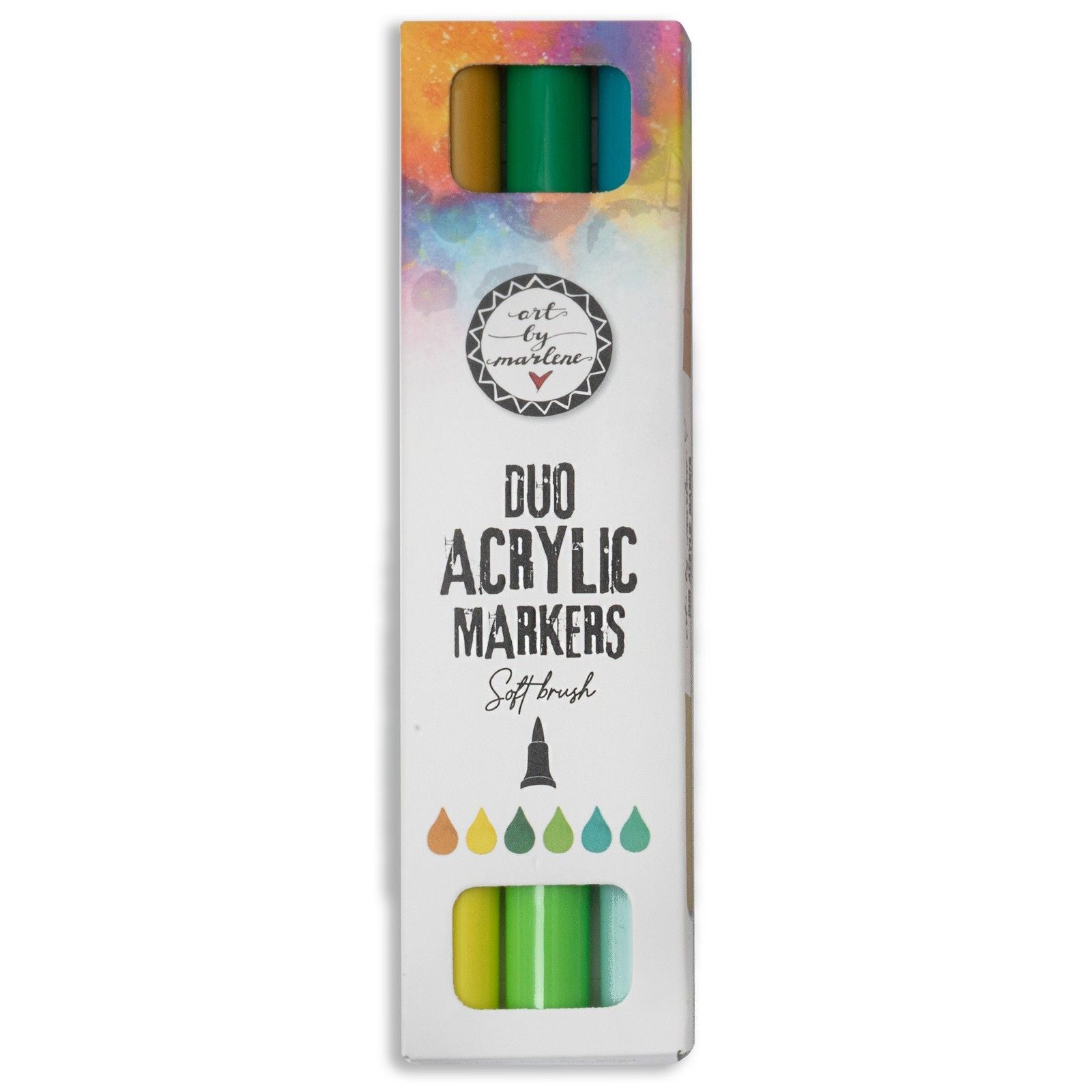 Studio light • duo de marqueurs acryliques essentiels vert