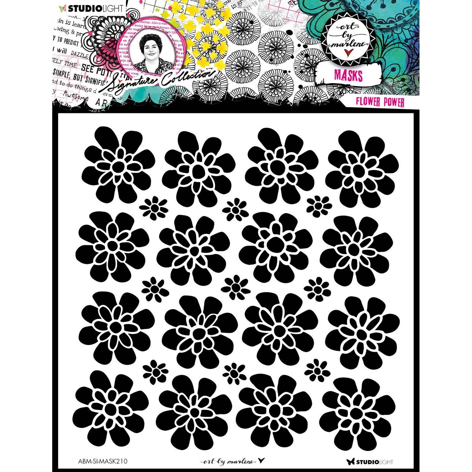 Studio Light • Pochoir de masque de collection signature Flower Power