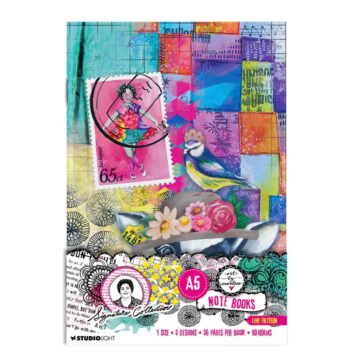 Studio Light • Bullet Journals de la collection Signature A5, lot de 3