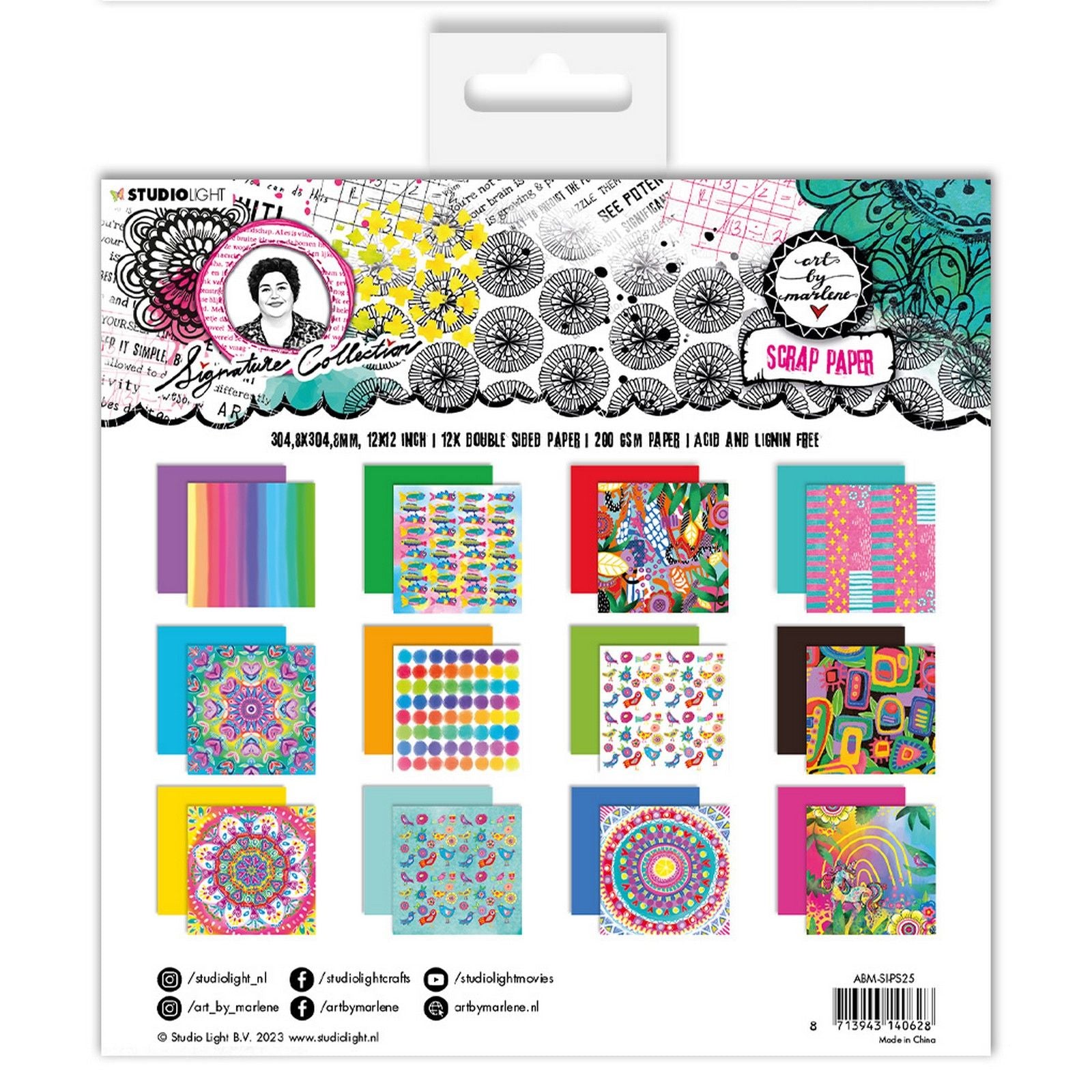 Studio Light • Ensemble de papiers de collection de signatures, papier brouillon