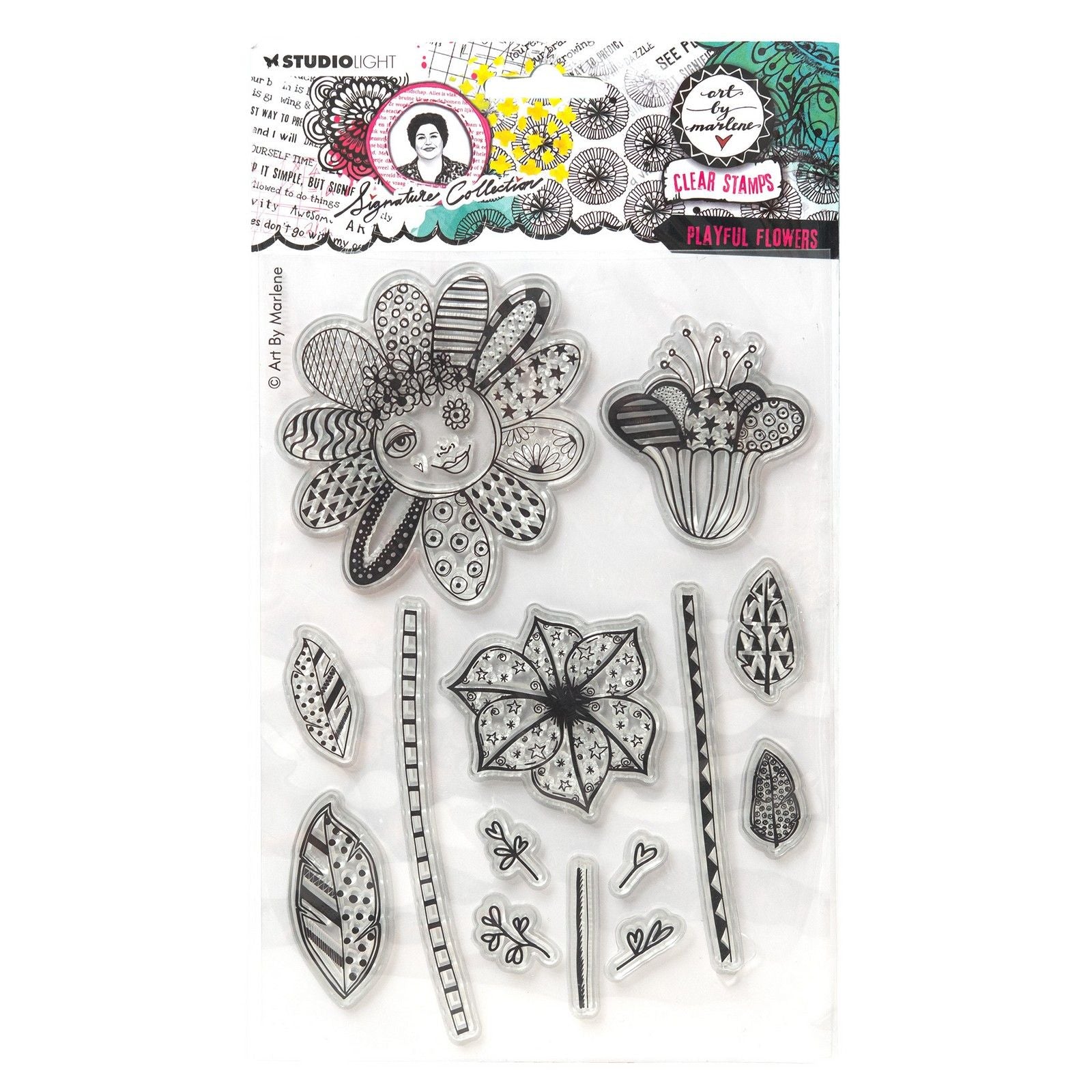 Studio Light • Collection Signature Tampon transparent Fleurs ludiques
