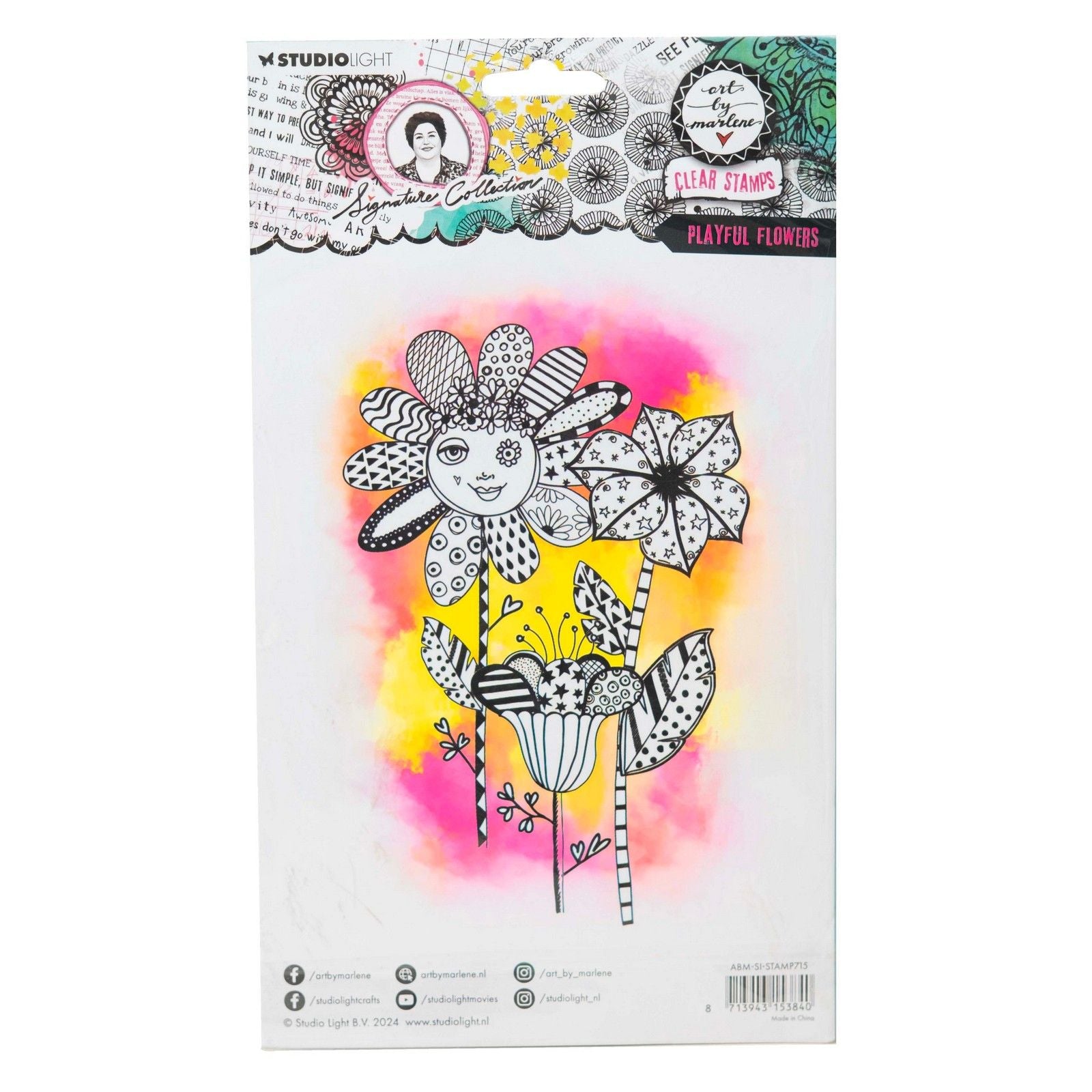 Studio Light • Collection Signature Tampon transparent Fleurs ludiques