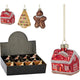 Cintre figurine de Noël 6cm présentoir 12pcs