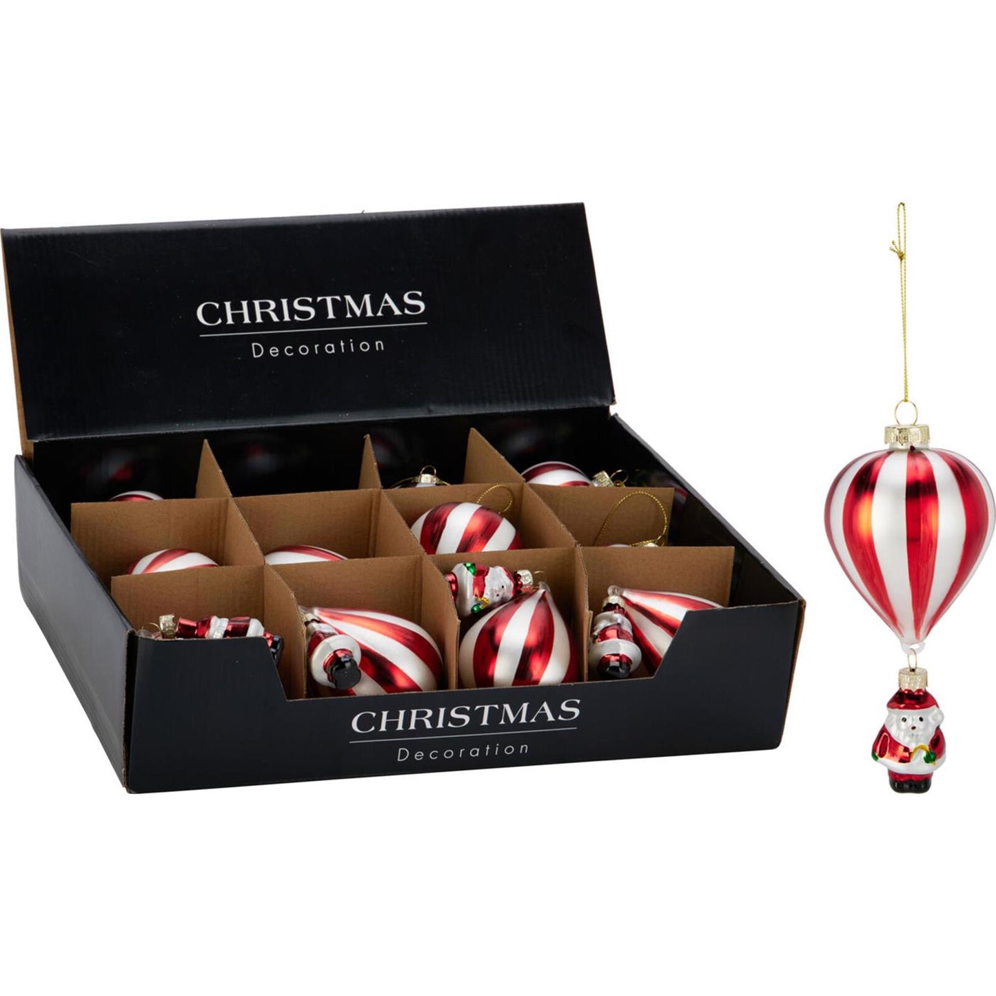 Cintre montgolfière 16cm présentoir 12pcs