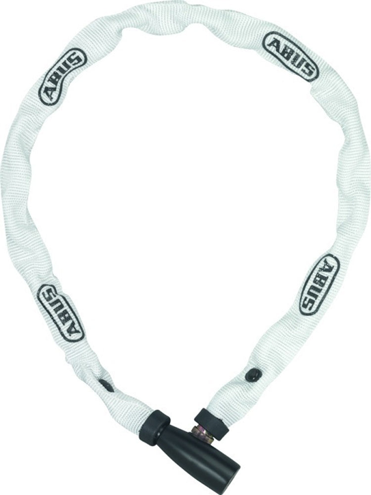 Lock de chaîne ABUS 1500 60 Web blanc - 4 mm d'épaisseur - 60 cm - Lock de vélo sportif blanc