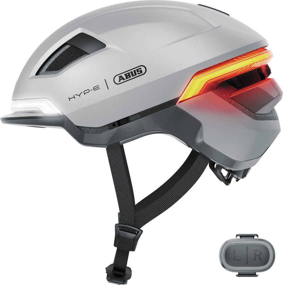ABUS SMART HELM Hyp-E Gleam Silver L 57-61CM