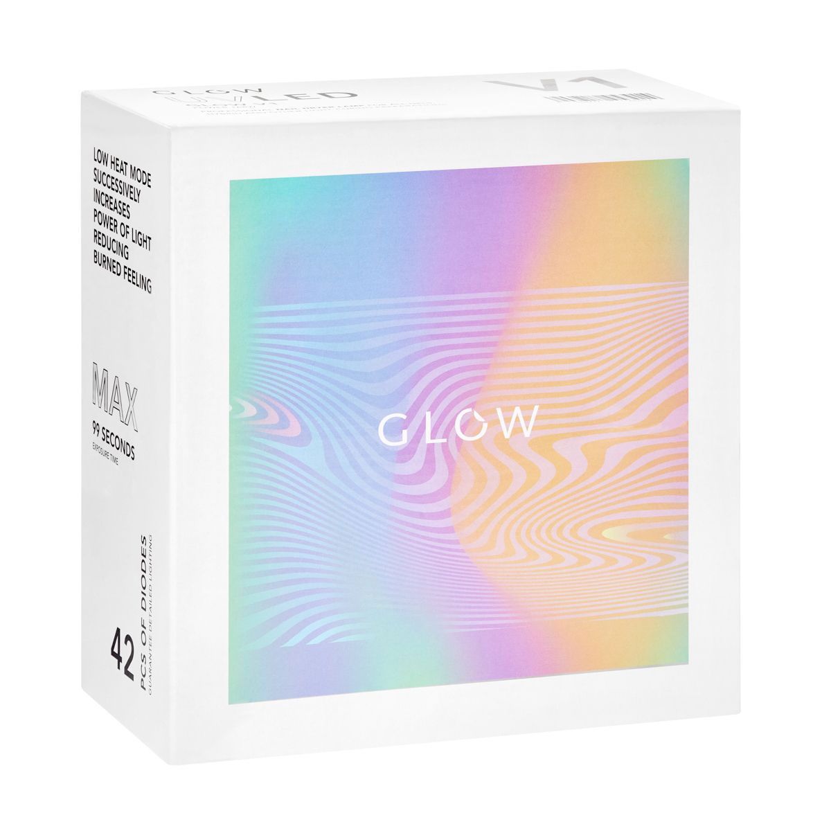 GLOW GLOW V1 UV LED lampe Dual 168W blanc avec bleu métallique