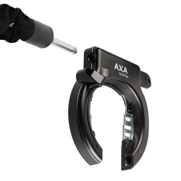 AXA RINGSLOT SOLID PLUS - avec le montage Fender - noir (sur carte)