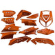 Edge Storge 13 pièces pour la vitesse de vitesse 2 Oranje Metallic