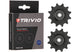 Trivio - roues de dérailleur 12 roulements chromo 12t