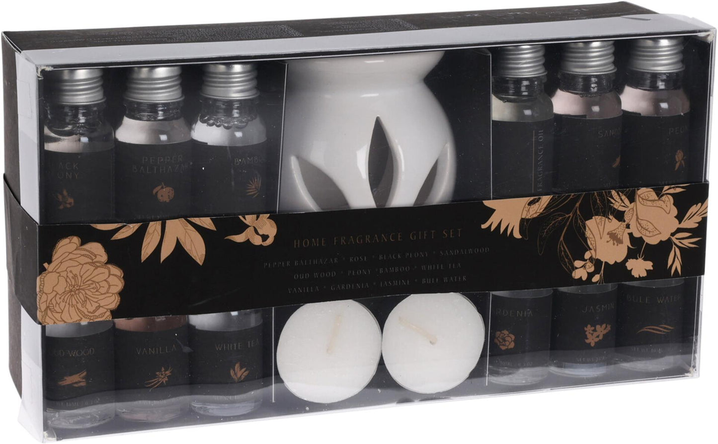 Set de parfums d'intérieur 15 pièces - brûleur aux huiles