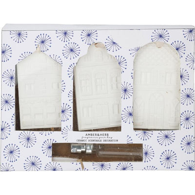 Set de parfums d'intérieur 3 pièces bleu de Delft