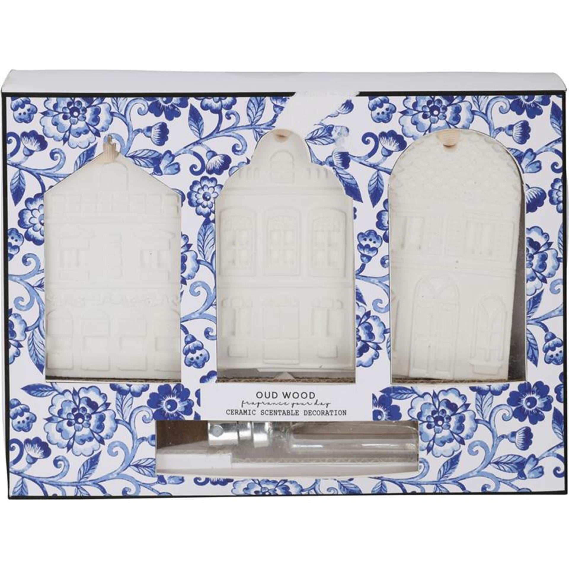 Set de parfums d'intérieur 3 pièces bleu de Delft