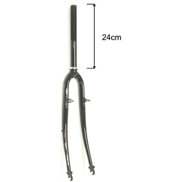 fourche avant fixe 28 pouces hydride 1 pouce noir