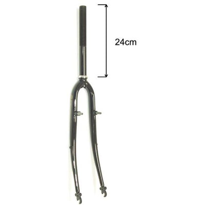 fourche avant fixe 28 pouces hydride 1 pouce noir