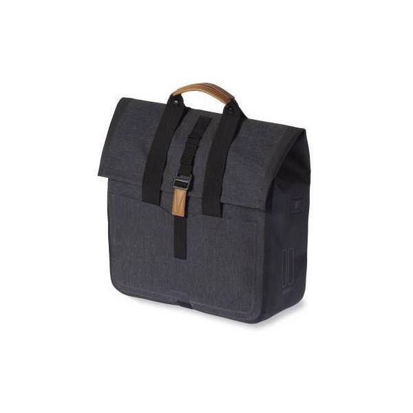 Basil Urban Dry Shopper - sacoche de vélo imperméable, unisexe, maille anthracite