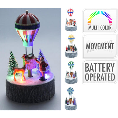 Décoration scène de Noël LED 17cm