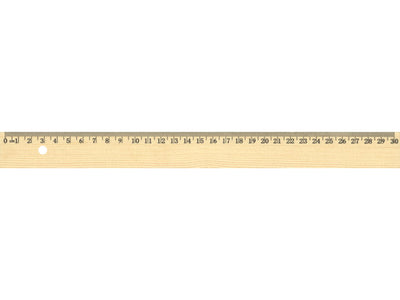 Règle Kangaro 30cm en bois avec incrustation en métal